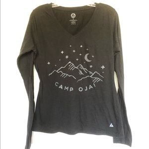 Starry Night Long Sleeve V Neck Tee